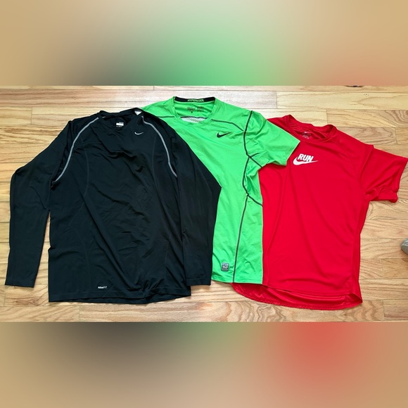 Nike Dri-fit (3 Pack) Men's XL Black, Lime Green, Red - Picture 9 of 9